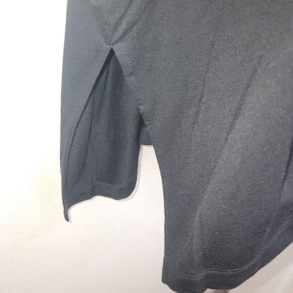 Susan Graver Weekend Black Jersey Knit Relaxed Cardigan size XS - Picture 6 of 8